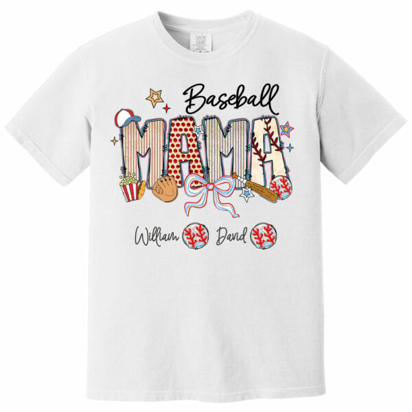 Baseball Mama - Personalized Shirt Gift For Grandma Vr2 - Image 13