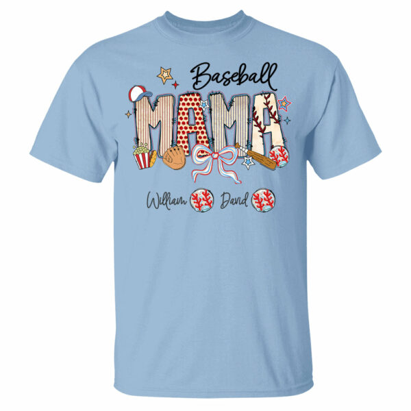 Baseball Mama - Personalized Shirt Gift For Grandma Vr2 - Image 5