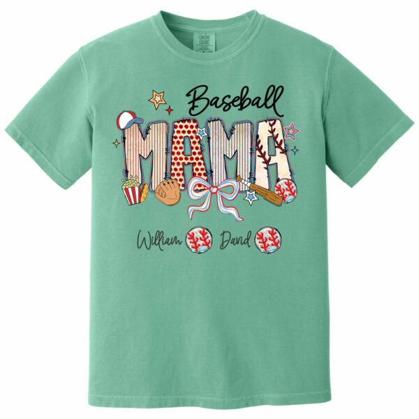 Baseball Mama - Personalized Shirt Gift For Grandma Vr2 - Image 11