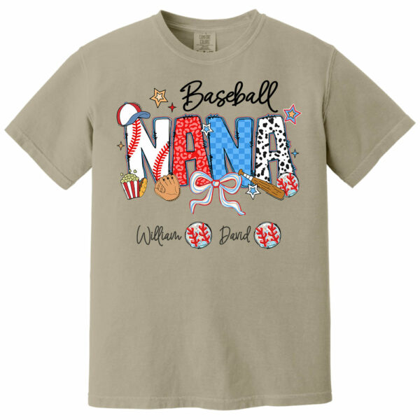 Baseball Mama - Personalized Shirt Gift For Grandma - Image 14