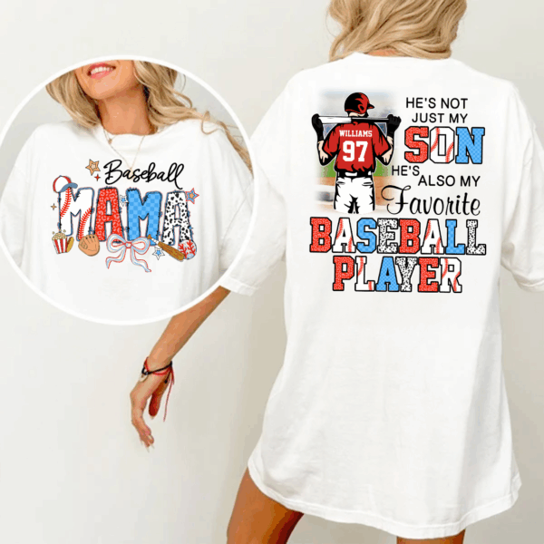 Baseball Mama, Personalized Shirt Gift For Baseball Lover A2110