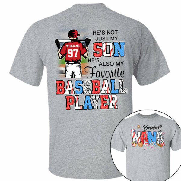 Baseball Mama, Personalized Shirt Gift For Baseball Lover A2110 - Image 3