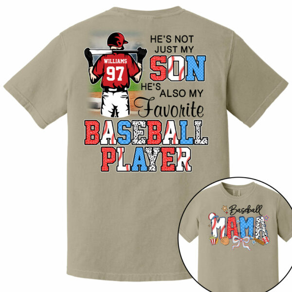 Baseball Mama, Personalized Shirt Gift For Baseball Lover A2110 - Image 8