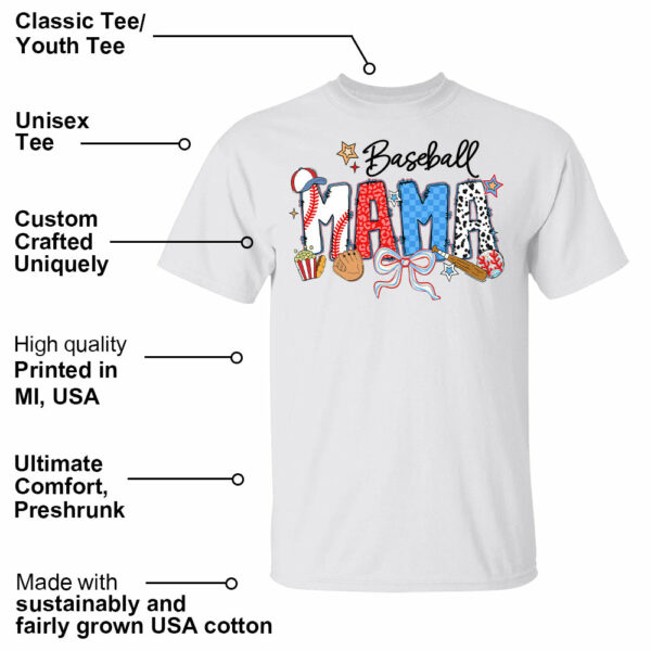 Baseball Mama, Personalized Shirt Gift For Baseball Lover A2110 - Image 15