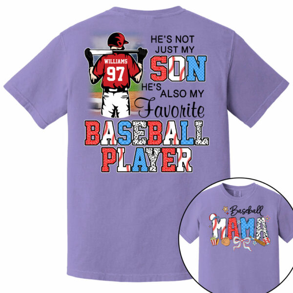 Baseball Mama, Personalized Shirt Gift For Baseball Lover A2110 - Image 11