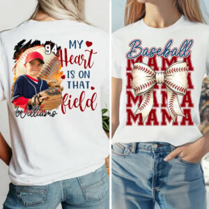 Baseball Mama Shirt, Personalized Baseball Shirt, Gift For Baseball Lover Tu24