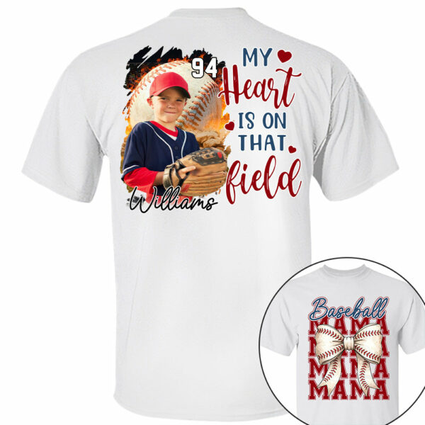 Baseball Mama Shirt, Personalized Baseball Shirt, Gift For Baseball Lover Tu24 - Image 7
