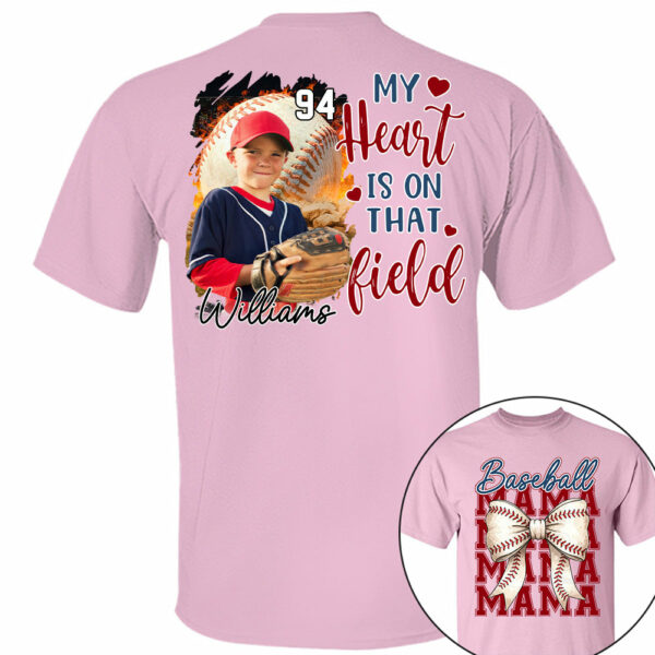 Baseball Mama Shirt, Personalized Baseball Shirt, Gift For Baseball Lover Tu24 - Image 10