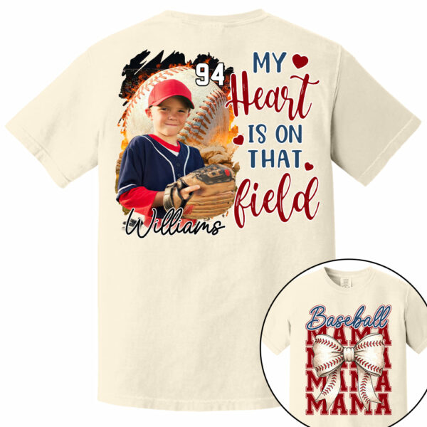 Baseball Mama Shirt, Personalized Baseball Shirt, Gift For Baseball Lover Tu24 - Image 12