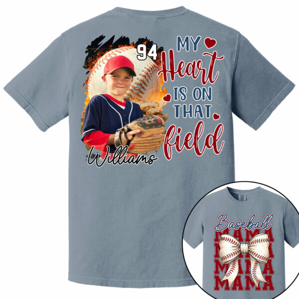 Baseball Mama Shirt, Personalized Baseball Shirt, Gift For Baseball Lover Tu24 - Image 13