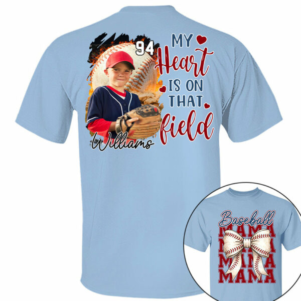 Baseball Mama Shirt, Personalized Baseball Shirt, Gift For Baseball Lover Tu24 - Image 9