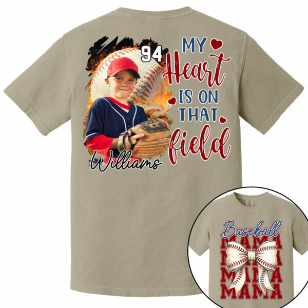 Baseball Mama Shirt, Personalized Baseball Shirt, Gift For Baseball Lover Tu24 - Image 15