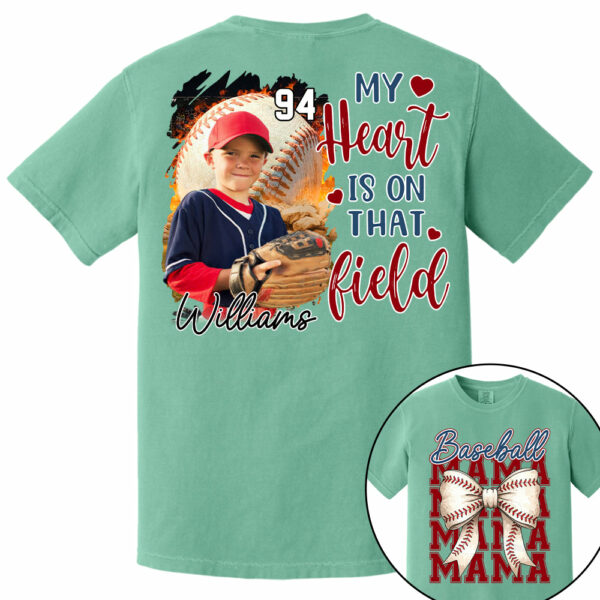 Baseball Mama Shirt, Personalized Baseball Shirt, Gift For Baseball Lover Tu24 - Image 16