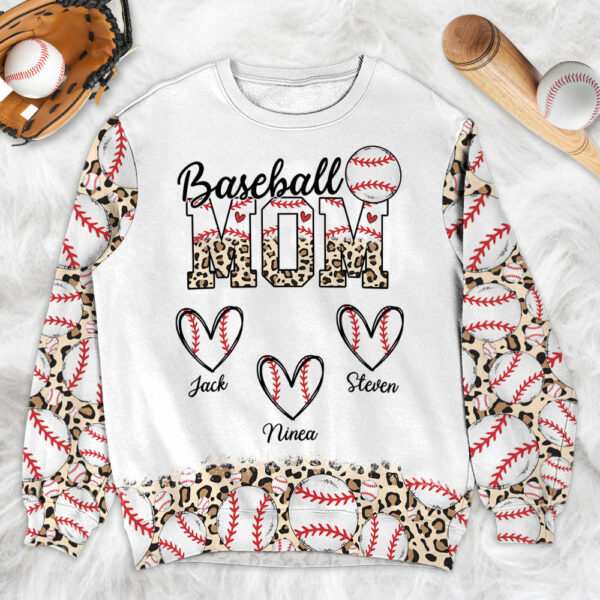 Baseball Mom - Personalized All Over Print Shirt
