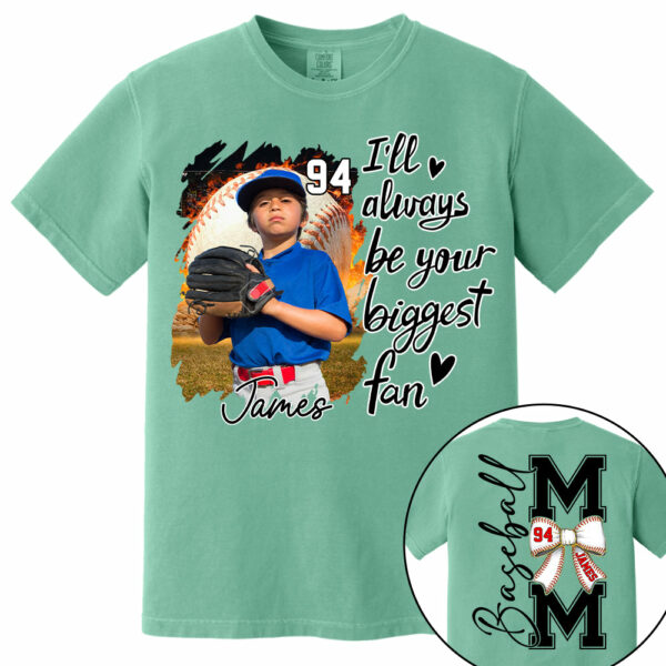 Baseball Mom, I'll Be Your Biggest Fan - Personalize Baseball Shirt Gift for Baseball Mom Tu24 - Image 15