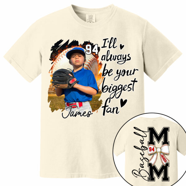 Baseball Mom, I'll Be Your Biggest Fan - Personalize Baseball Shirt Gift for Baseball Mom Tu24 - Image 16