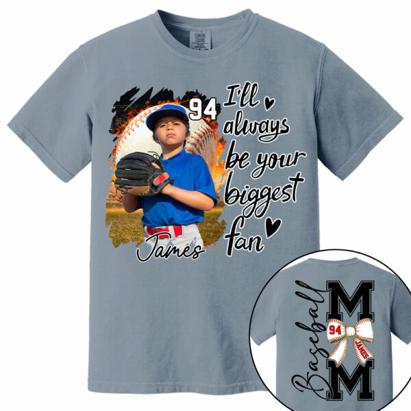 Baseball Mom, I'll Be Your Biggest Fan - Personalize Baseball Shirt Gift for Baseball Mom Tu24 - Image 10