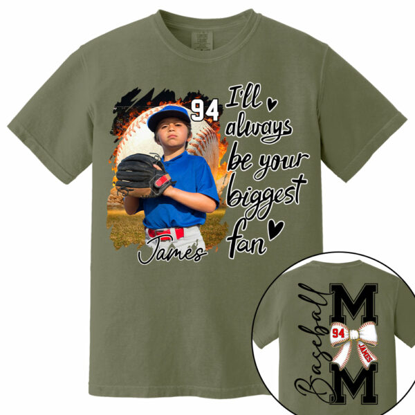 Baseball Mom, I'll Be Your Biggest Fan - Personalize Baseball Shirt Gift for Baseball Mom Tu24 - Image 12