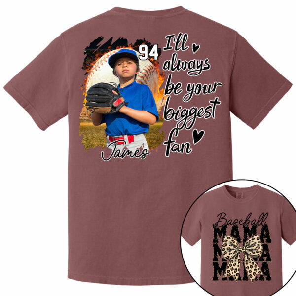 Baseball Mom, I'll Be Your Biggest Fan - Personalize Baseball Shirt Gift for Baseball Mom Vr2 Tu24 - Image 9
