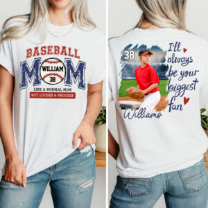 Baseball Mom Loud and Proud, Personalized Shirt Gift For Baseball Lover T1807