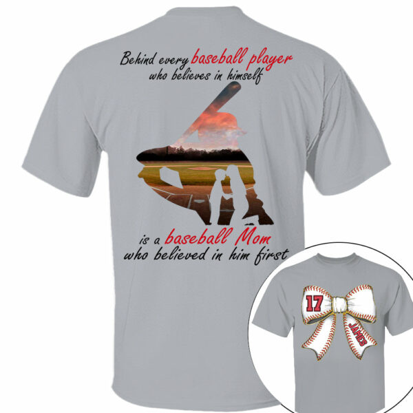 Baseball Mom Shirt, Personalized Baseball Shirt, Gift For Baseball Lover A2110 - Image 3