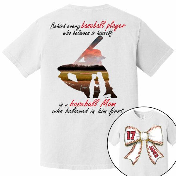 Baseball Mom Shirt, Personalized Baseball Shirt, Gift For Baseball Lover A2110 - Image 6