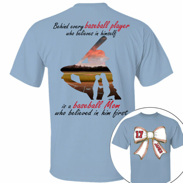 Baseball Mom Shirt, Personalized Baseball Shirt, Gift For Baseball Lover A2110 - Image 5