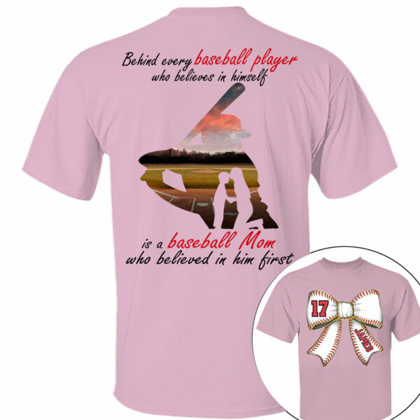 Baseball Mom Shirt, Personalized Baseball Shirt, Gift For Baseball Lover A2110 - Image 4