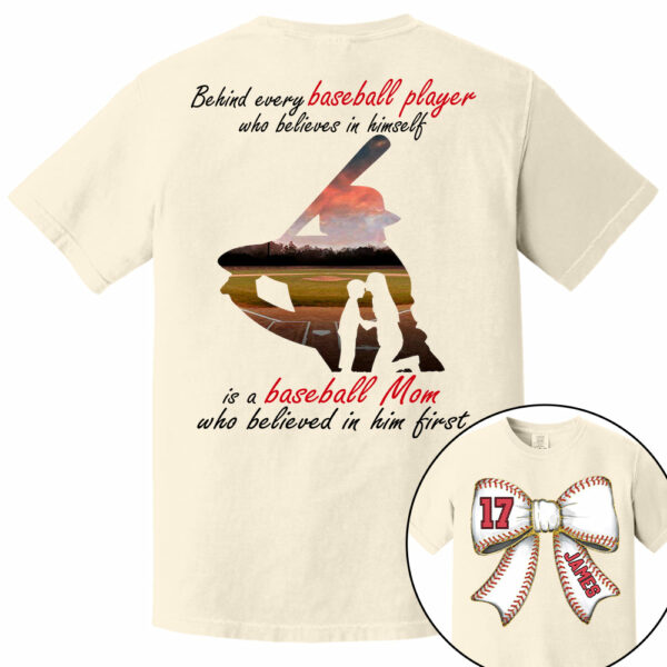 Baseball Mom Shirt, Personalized Baseball Shirt, Gift For Baseball Lover A2110 - Image 7