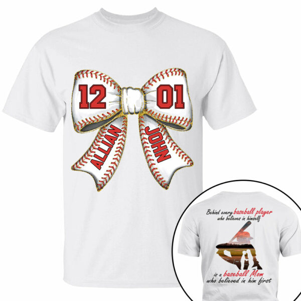 Baseball Mom Shirt, Personalized Baseball Shirt, Gift For Baseball Lover A2110 Vr2 - Image 13