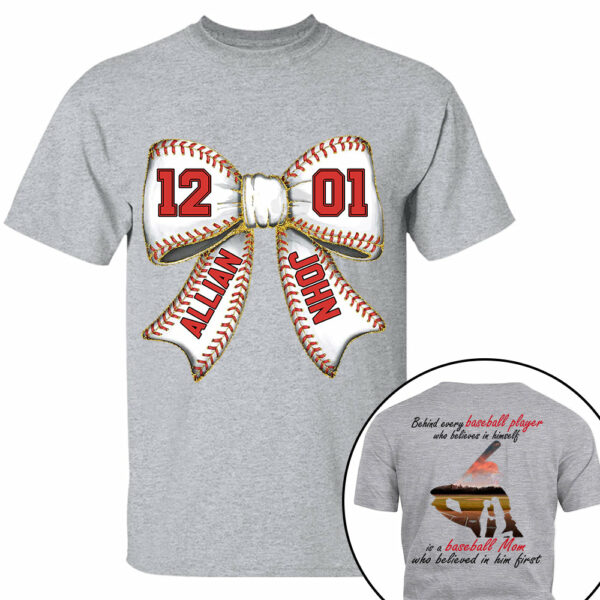 Baseball Mom Shirt, Personalized Baseball Shirt, Gift For Baseball Lover A2110 Vr2 - Image 15