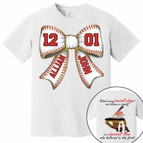 Baseball Mom Shirt, Personalized Baseball Shirt, Gift For Baseball Lover A2110 Vr2 - Image 2