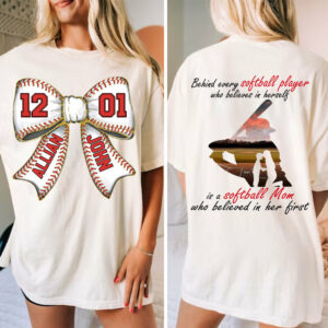 Baseball Mom Shirt, Personalized Baseball Shirt, Gift For Baseball Lover A2110 Vr2
