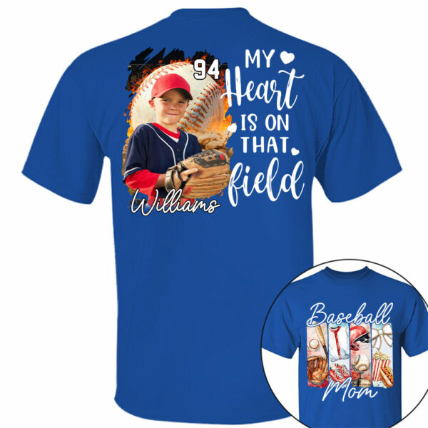 Baseball Mom Shirt, Personalized Baseball Shirt, Gift For Baseball Lover Tu24 - Image 8