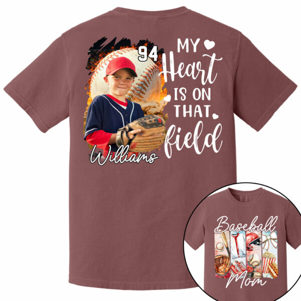 Baseball Mom Shirt, Personalized Baseball Shirt, Gift For Baseball Lover Tu24 - Image 15