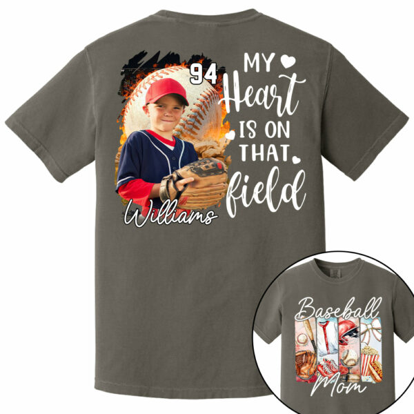 Baseball Mom Shirt, Personalized Baseball Shirt, Gift For Baseball Lover Tu24 - Image 17