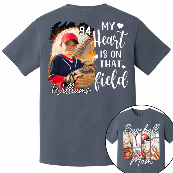 Baseball Mom Shirt, Personalized Baseball Shirt, Gift For Baseball Lover Tu24 - Image 14