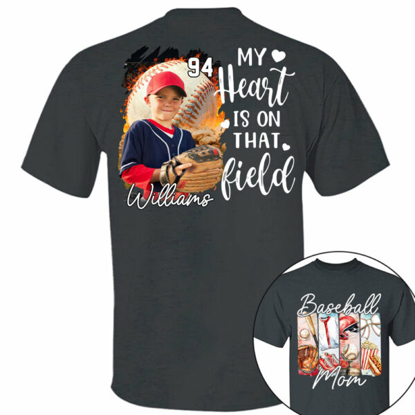 Baseball Mom Shirt, Personalized Baseball Shirt, Gift For Baseball Lover Tu24 - Image 10