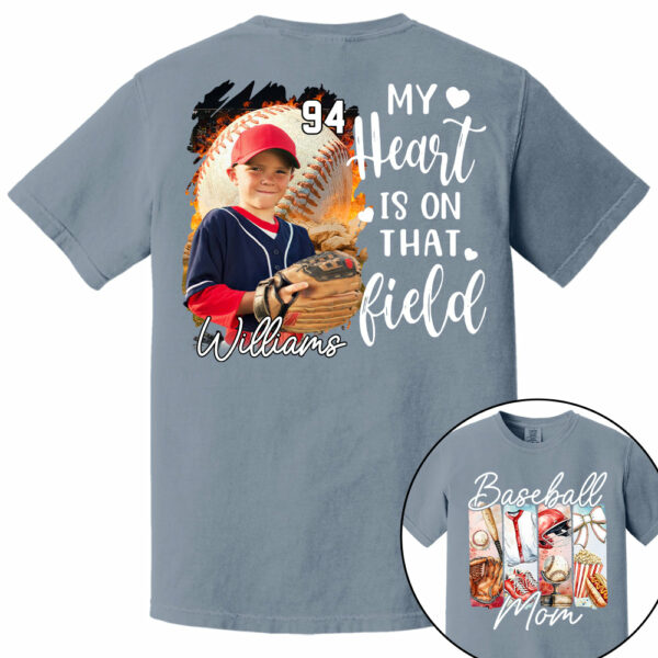 Baseball Mom Shirt, Personalized Baseball Shirt, Gift For Baseball Lover Tu24 - Image 13