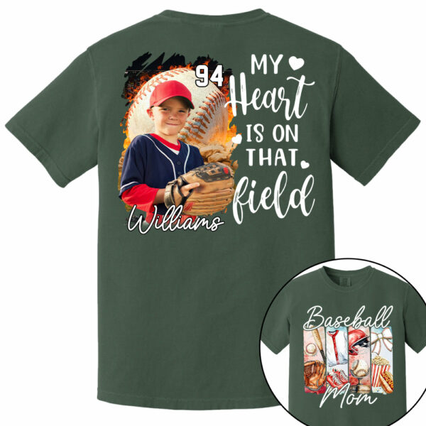 Baseball Mom Shirt, Personalized Baseball Shirt, Gift For Baseball Lover Tu24 - Image 18