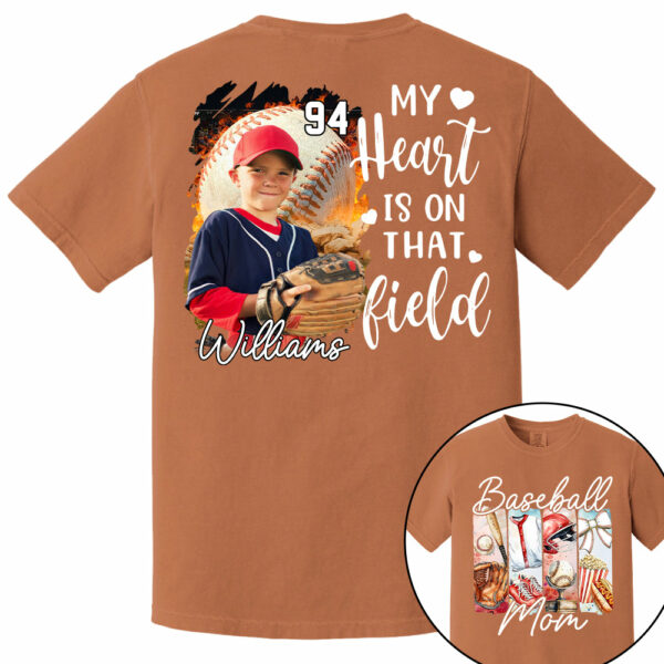 Baseball Mom Shirt, Personalized Baseball Shirt, Gift For Baseball Lover Tu24 - Image 16