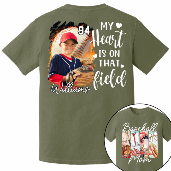 Baseball Mom Shirt, Personalized Baseball Shirt, Gift For Baseball Lover Tu24 - Image 12