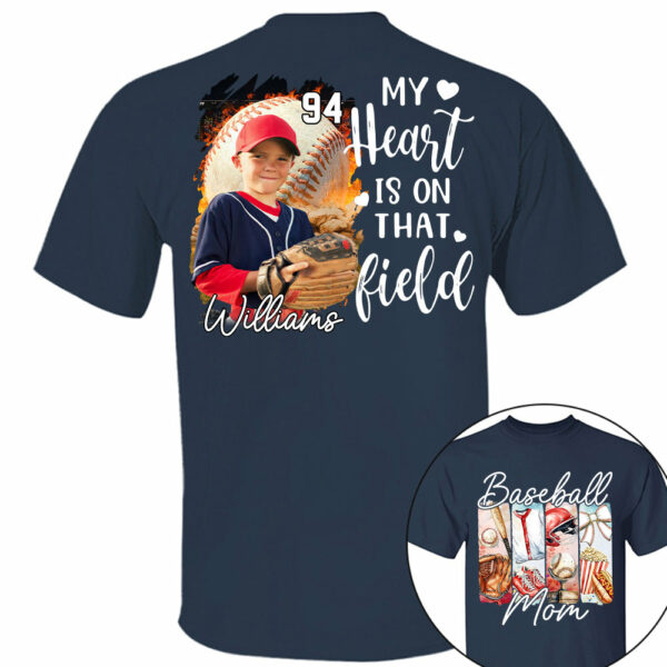 Baseball Mom Shirt, Personalized Baseball Shirt, Gift For Baseball Lover Tu24 - Image 9