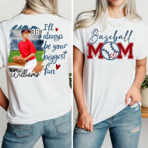 Baseball Mom Shirt, Personalized Baseball Shirt, Gift For Baseball Lover Vr2 Tu24