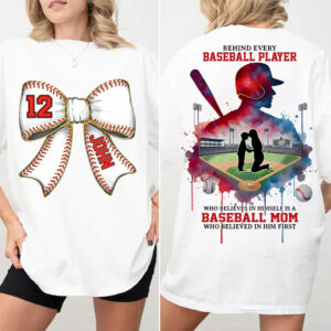 Baseball Mom Shirt, Personalized Baseball Shirt, Gift For Baseball Lover Vr3 A2110
