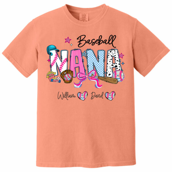 Baseball NaNa Pink Ver - Custom Nicknames Mom Grandma & Kid Names NA04 - Image 9