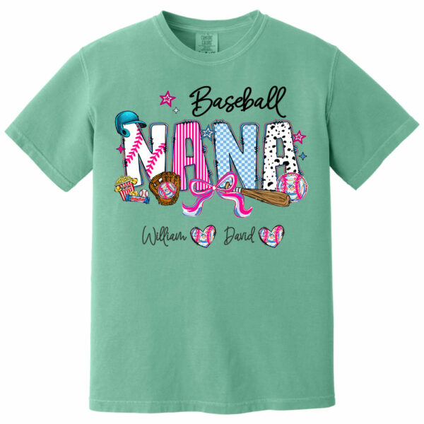 Baseball NaNa Pink Ver - Custom Nicknames Mom Grandma & Kid Names NA04 - Image 5