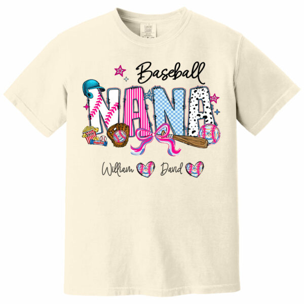 Baseball NaNa Pink Ver - Custom Nicknames Mom Grandma & Kid Names NA04 - Image 7