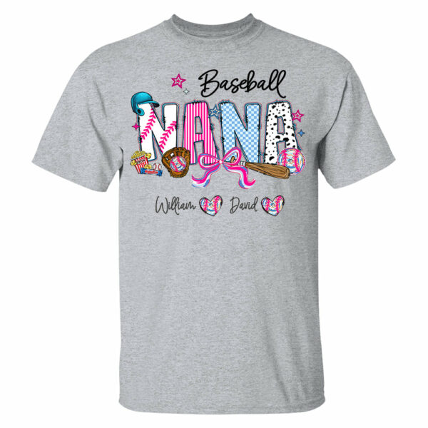 Baseball NaNa Pink Ver - Custom Nicknames Mom Grandma & Kid Names NA04 - Image 15