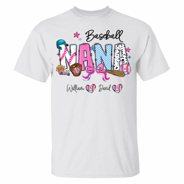 Baseball NaNa Pink Ver - Custom Nicknames Mom Grandma & Kid Names NA04 - Image 13
